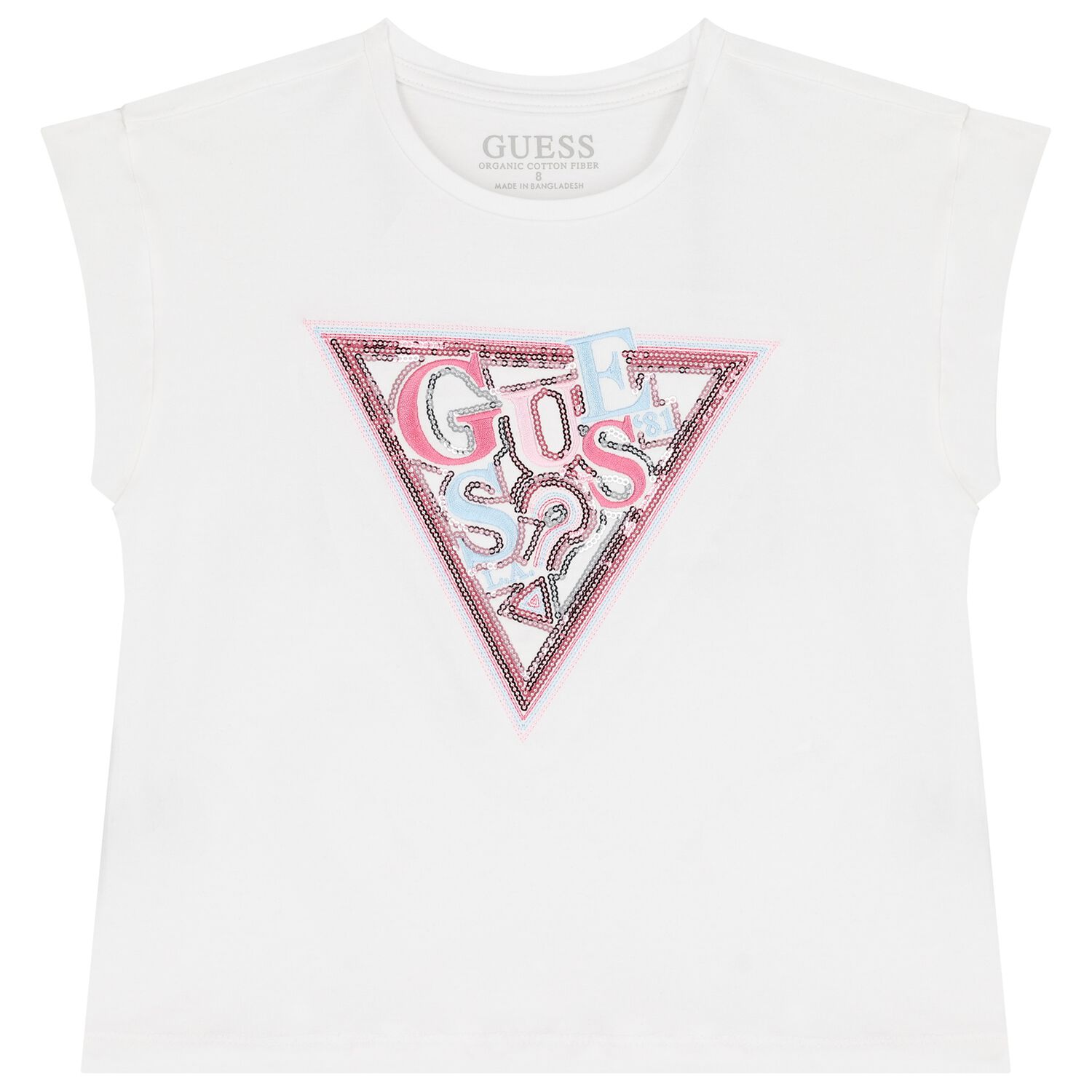 Girls White Logo T-Shirt, 1, hi-res image number null
