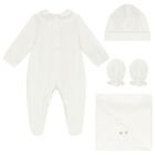 White Giraffe Babygrow Gift Set, 3, hi-res