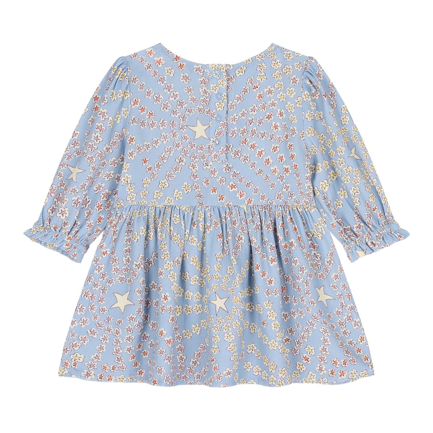 Baby Girls Blue Star Dress Set, 1, hi-res