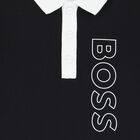 Baby Boys Black & Beige Polo & Shorts Set, 1, hi-res