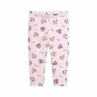 Girls Pink Floral Leggings, 1, hi-res