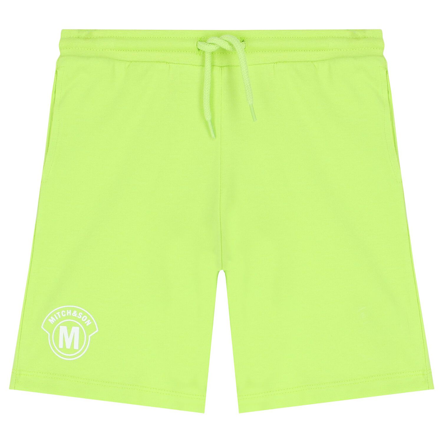 Boys White & Green Logo Shorts Set, 1, hi-res image number null