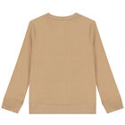 Boys Beige Logo Sweatshirt, 2, hi-res