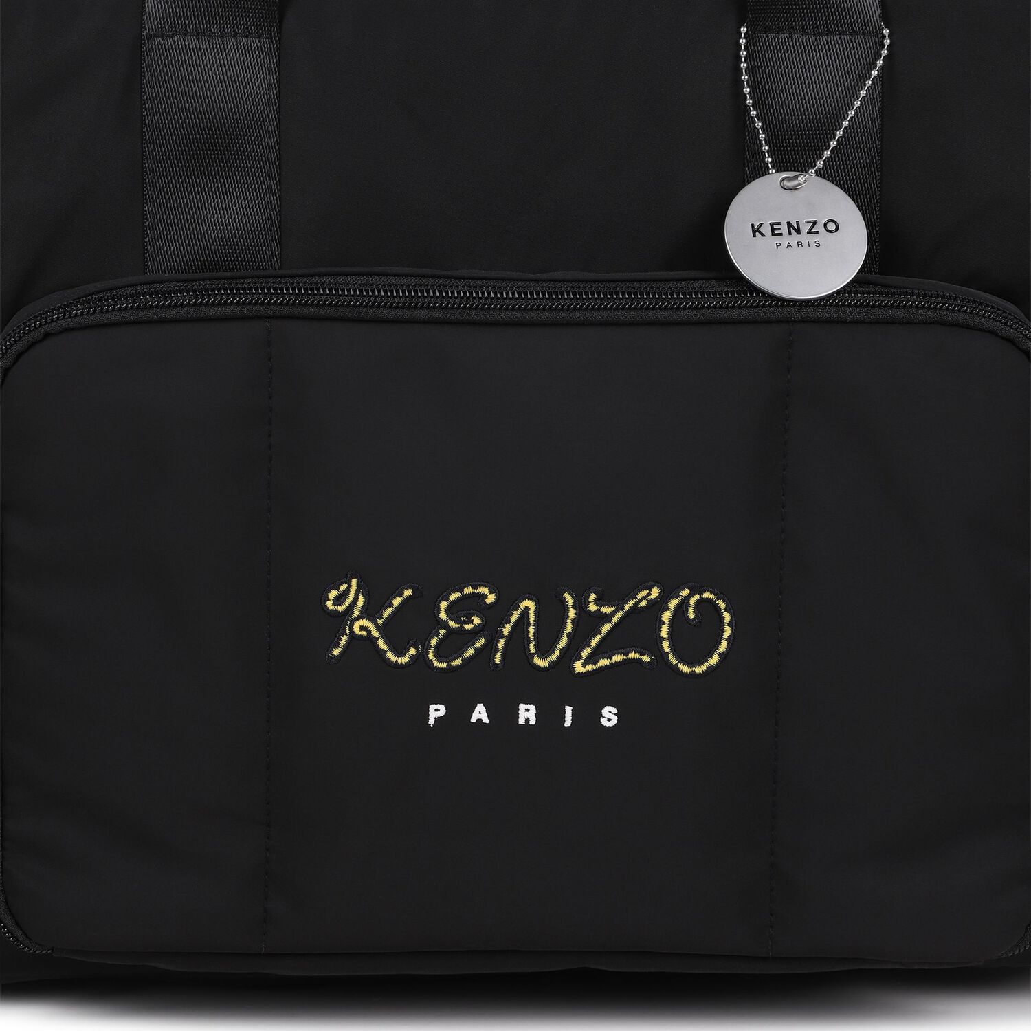 Black Logo Baby Changing Bag , 1, hi-res