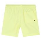 Boys Light Yellow Logo Swim Shorts, 1, hi-res
