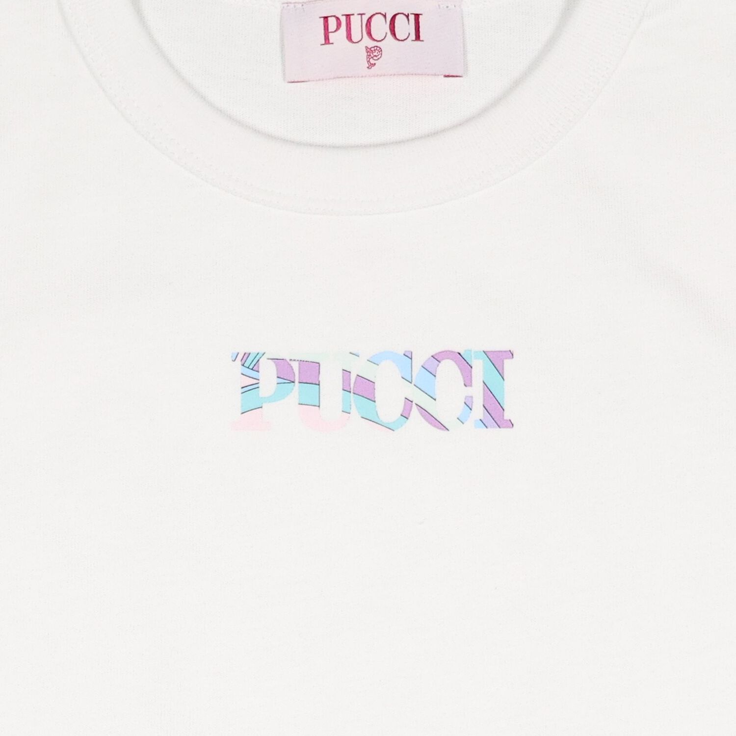 Girls White Logo T-Shirt, 1, hi-res