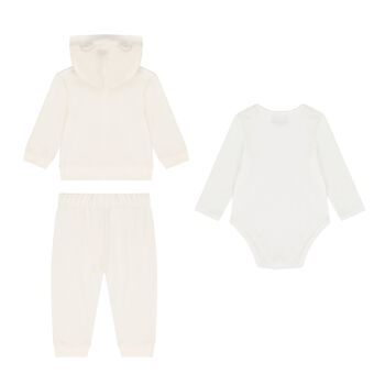 Baby Boys Ivory Logo Tracksuit Set
