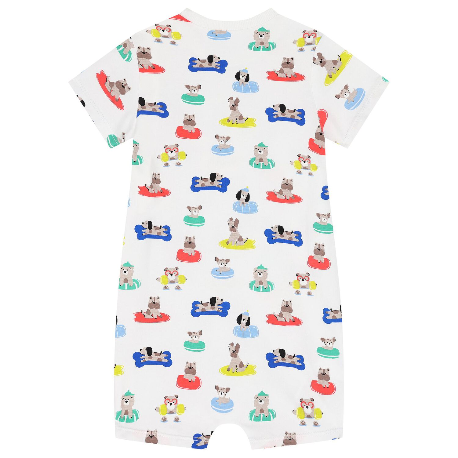 Baby Boys White & Green Rompers ( 3-Pack ), 1, hi-res