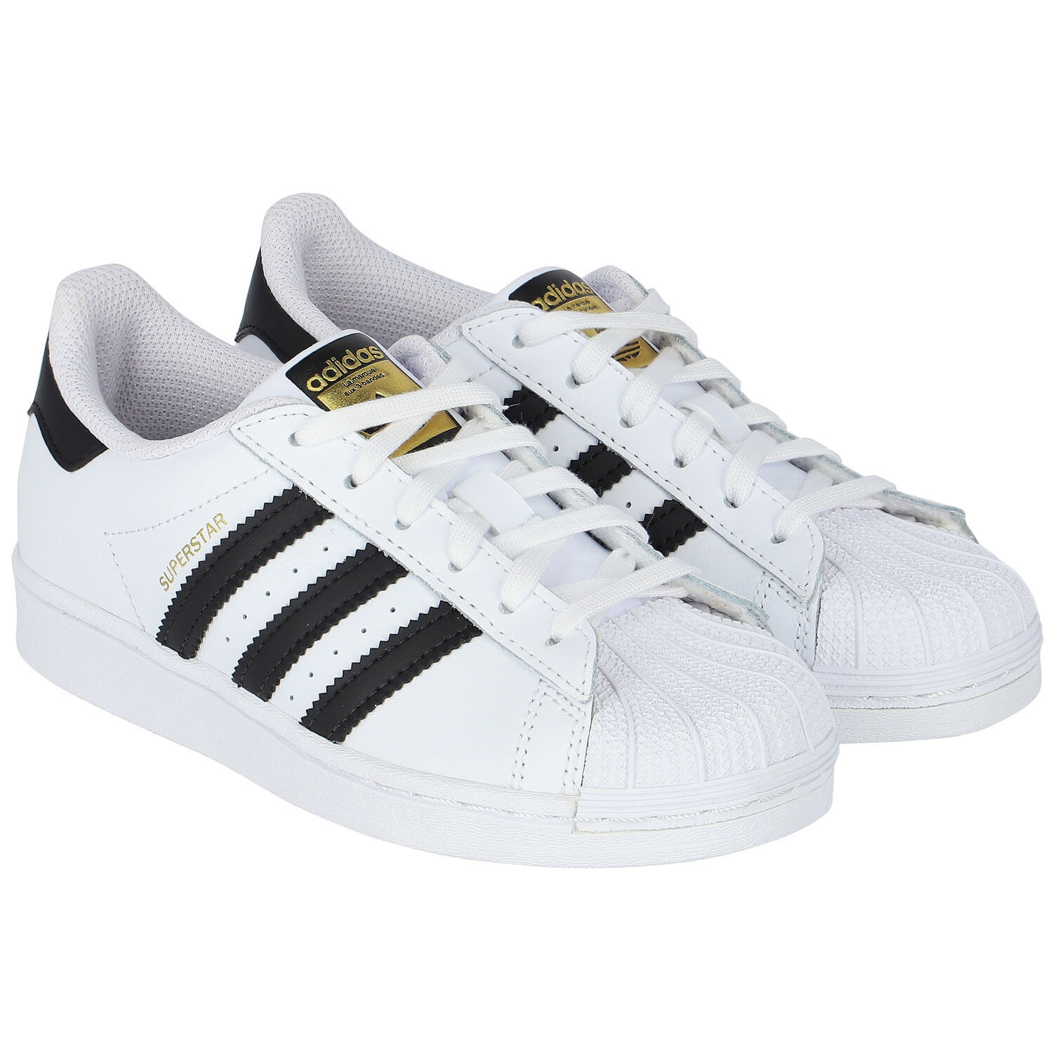 White Superstar Trainers, 1, hi-res