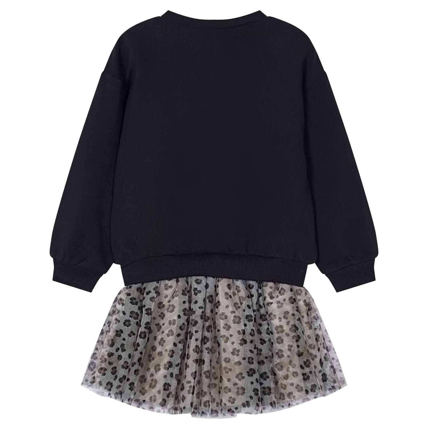 Girls Leopard Print Skirt Set, 1, hi-res