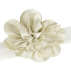 Younger Girls Gold Flower Headband & Bow Hair Clip Set, 1, hi-res