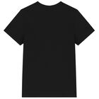 Girls Black Logo T-Shirt, 2, hi-res