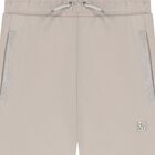 Girls Beige Embellished Logo Trousers, 1, hi-res