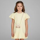 Girls Yellow Crossbody Bag Dress, 2, hi-res