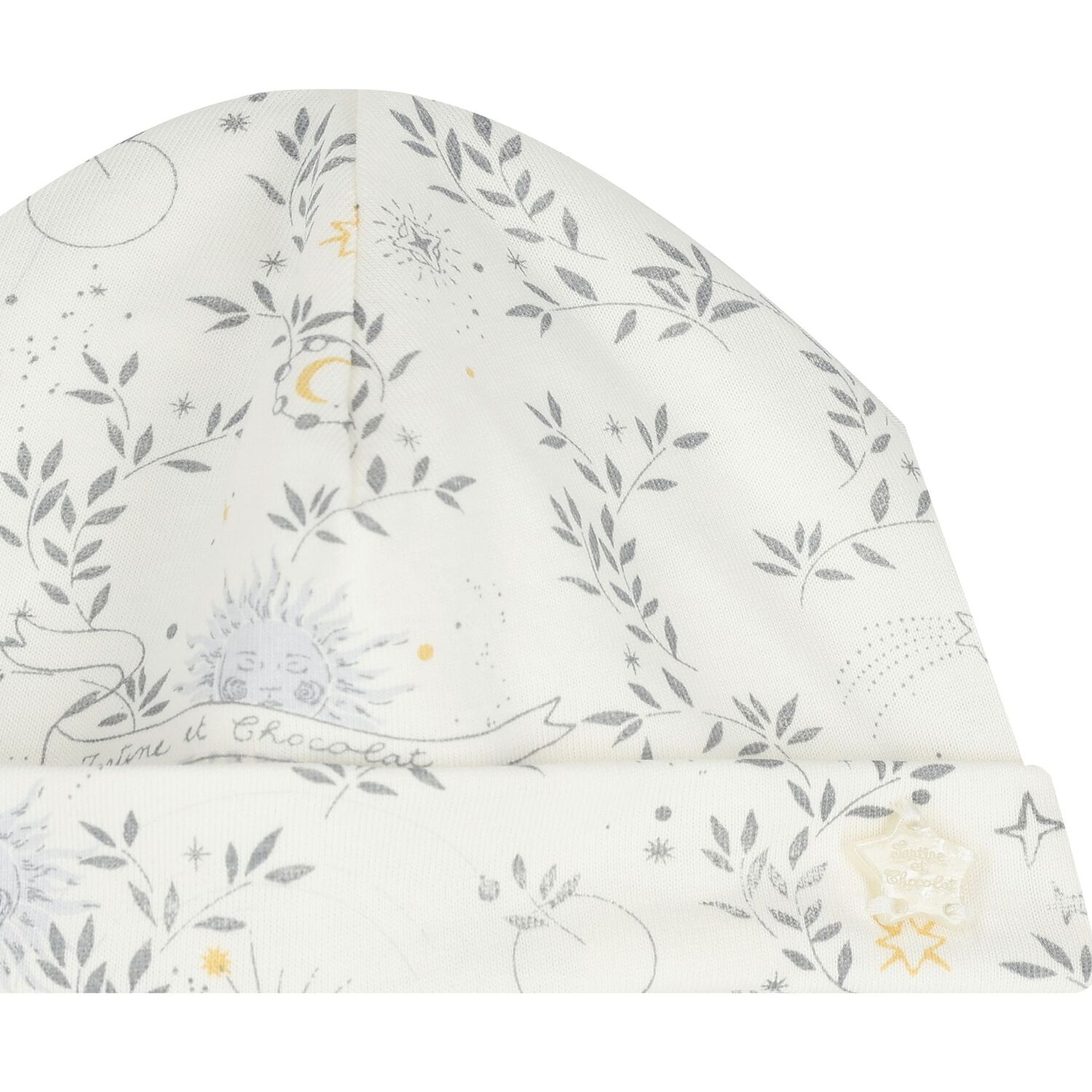 Ivory Star Baby Hat, 1, hi-res