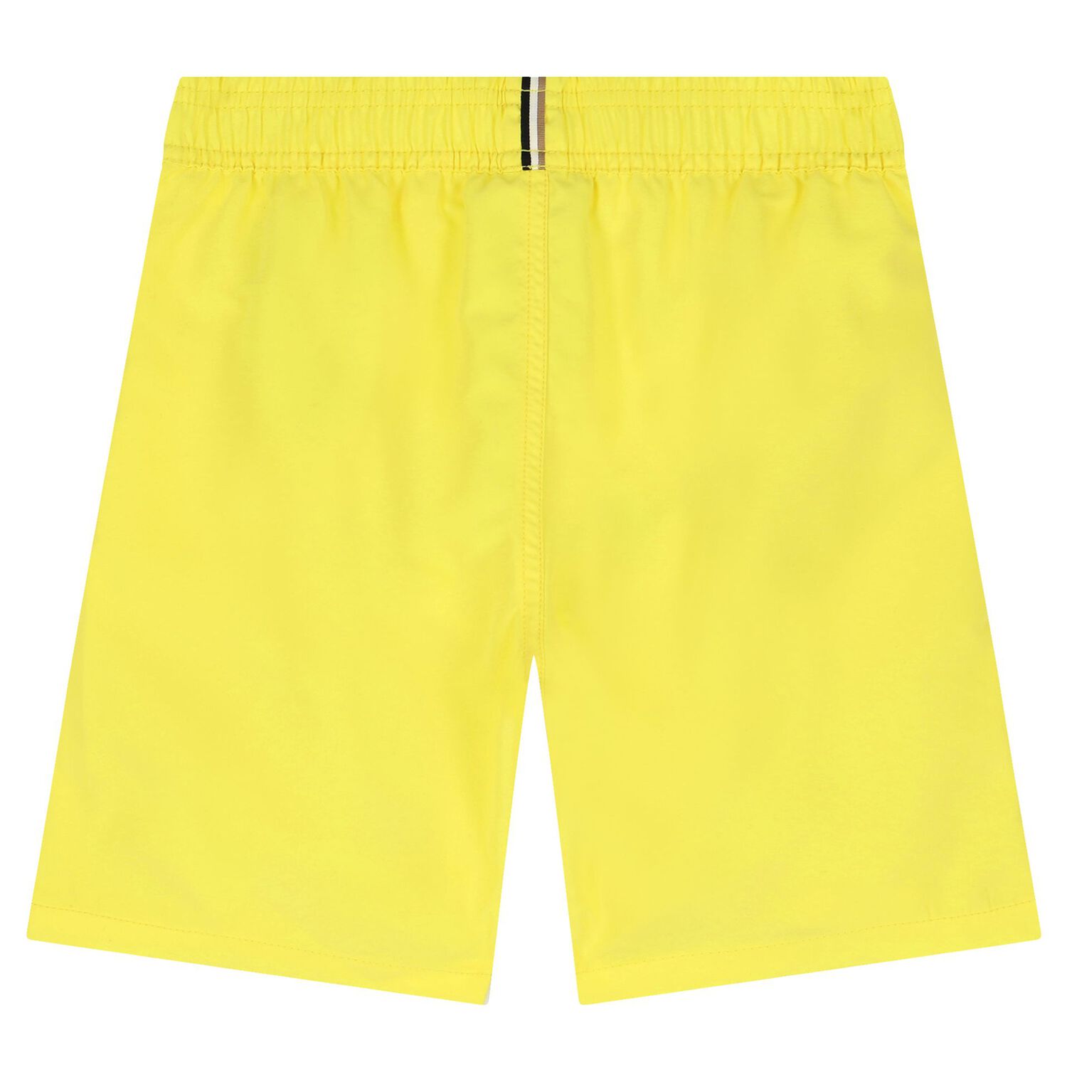 Boys Yellow Logo Swim Shorts, 1, hi-res