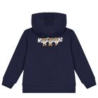 Navy Blue Teddy Bear Logo Tracksuit, 2, hi-res