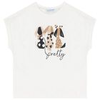 Girls Ivory, Beige & Black Leggings Set, 1, hi-res