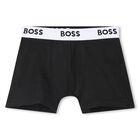 Boys Black Boxer Shorts (3-Pack), 1, hi-res