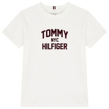 Boys White Logo T-Shirt