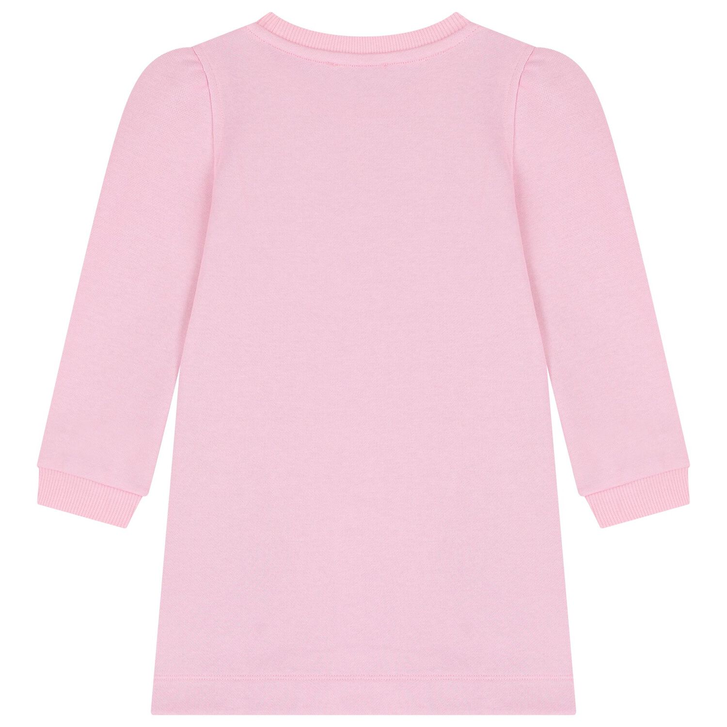 Girls Pink Jewel Sweatshirt Dress, 2, hi-res