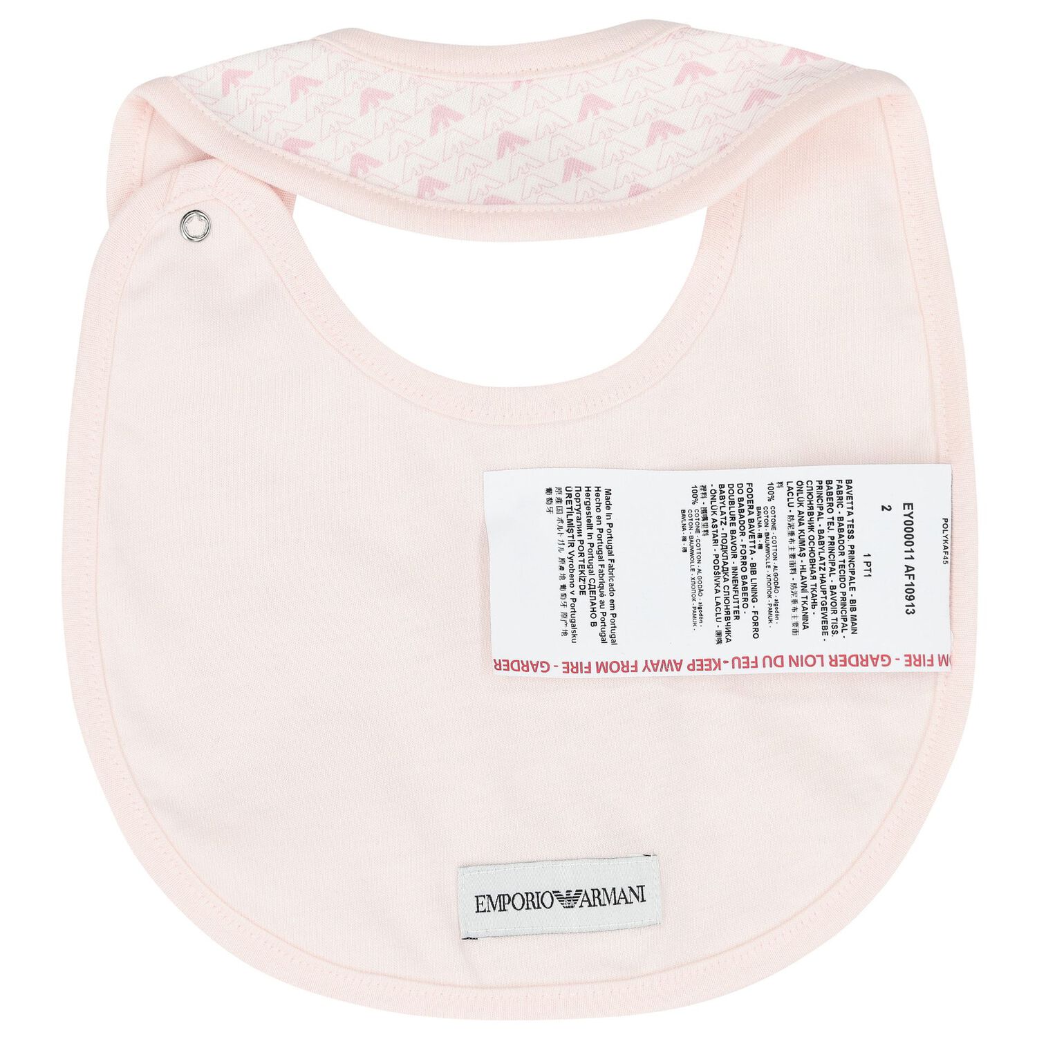 Baby Girls Pink Logo Babygrow Set, 1, hi-res image number null