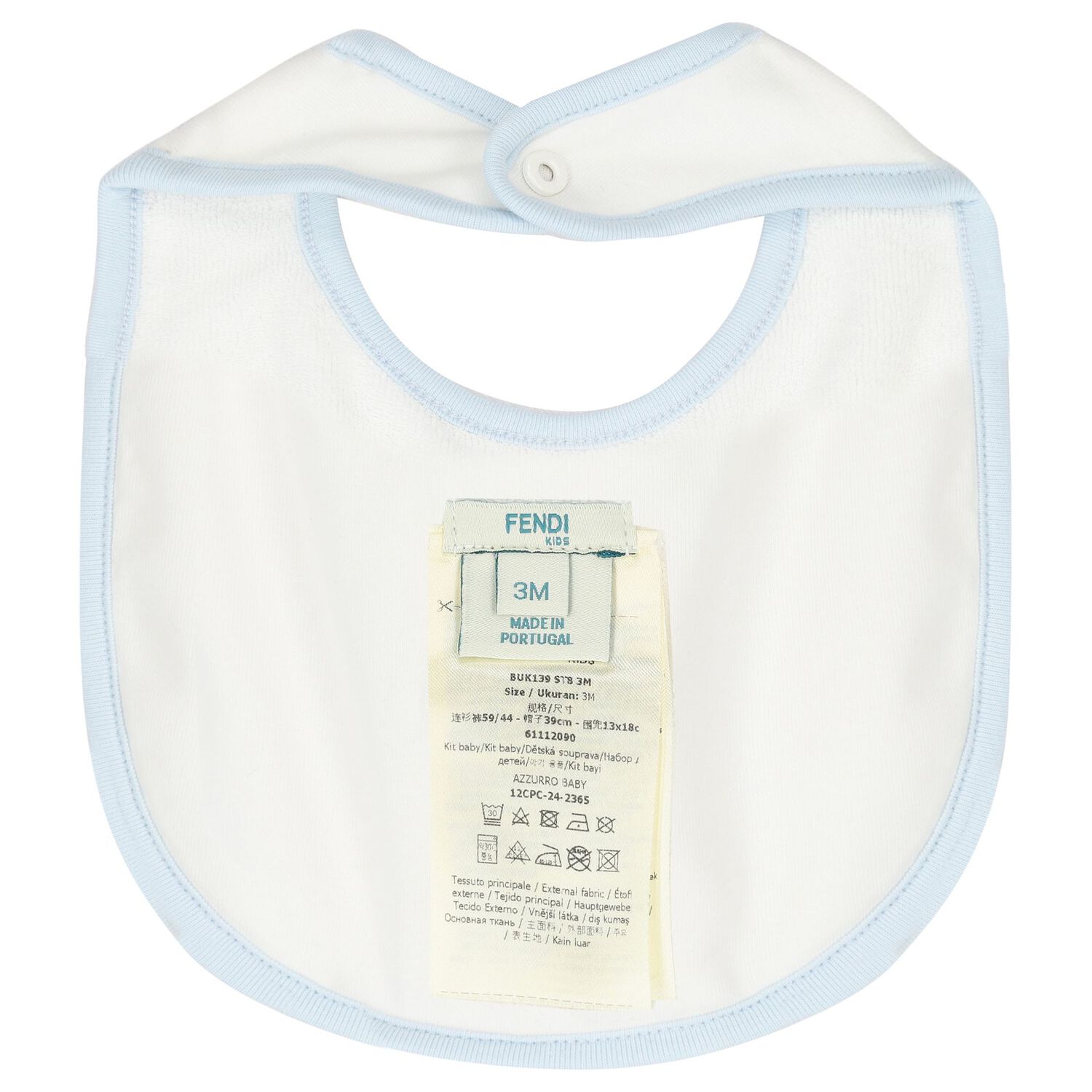 Baby Boys White & Blue Logo Babygrow Gift Set, 2, hi-res