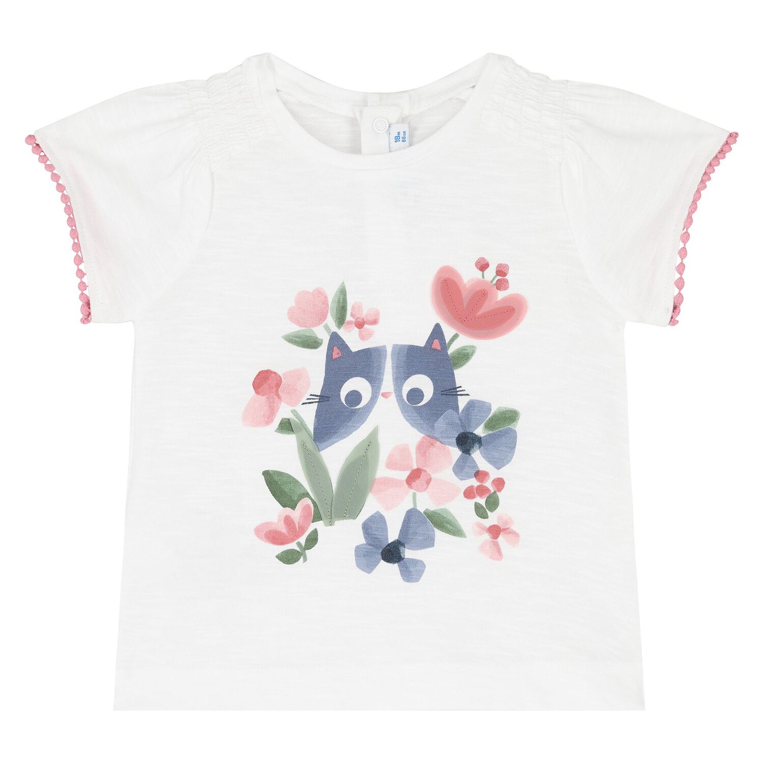 Younger Girls White & Pink Leggings Set, 1, hi-res image number null