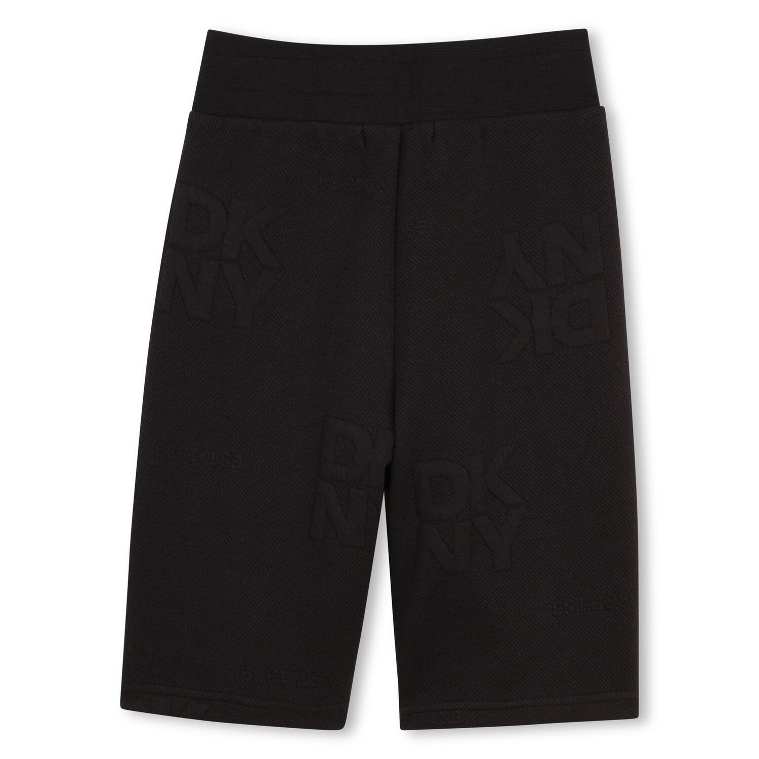 Boys Black Logo Shorts, 1, hi-res