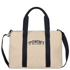Girls Ivory Sherpa Fleece Tote Bag, 1, hi-res