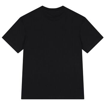Girls Black & Pink Logo T-Shirt