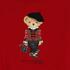 Baby Girls Red Polo Bear Dress Set, 1, hi-res