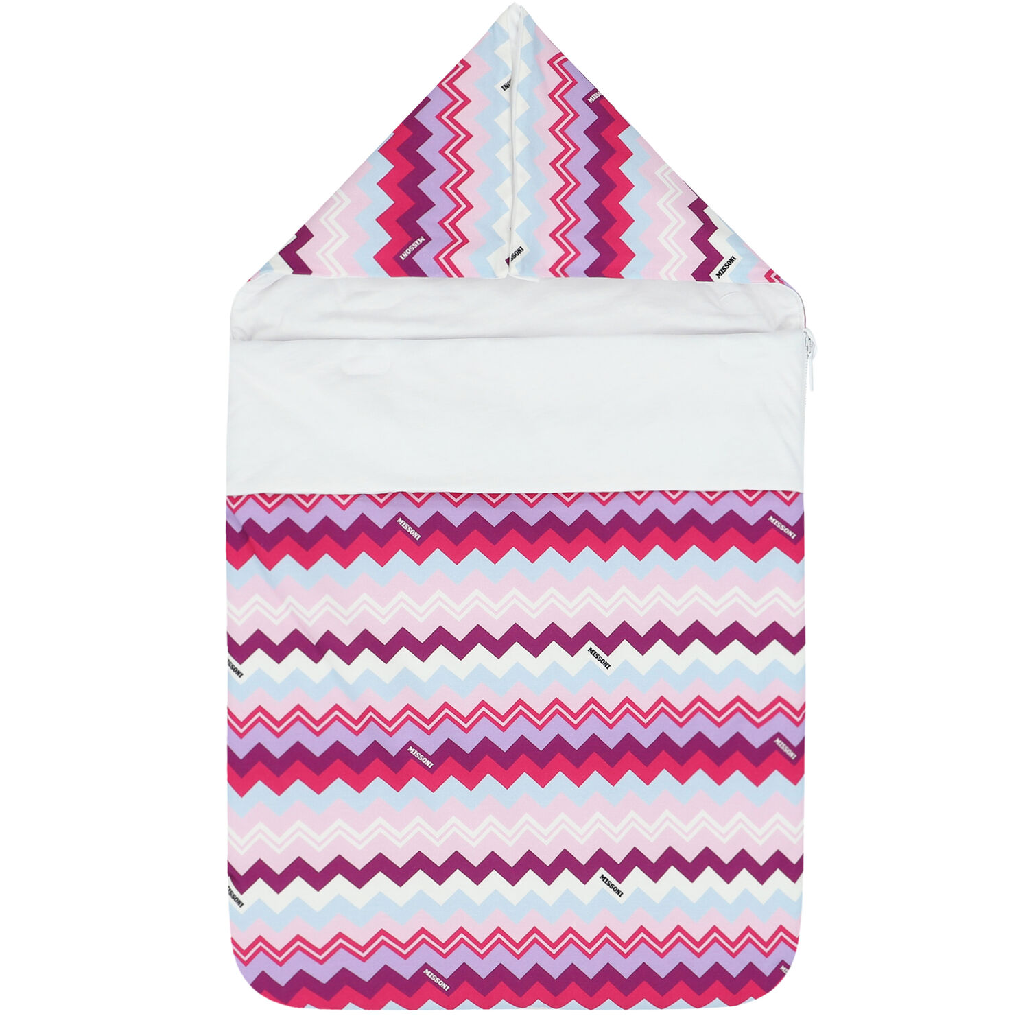 Purple & Pink Zigzag Baby Nest, 2, hi-res