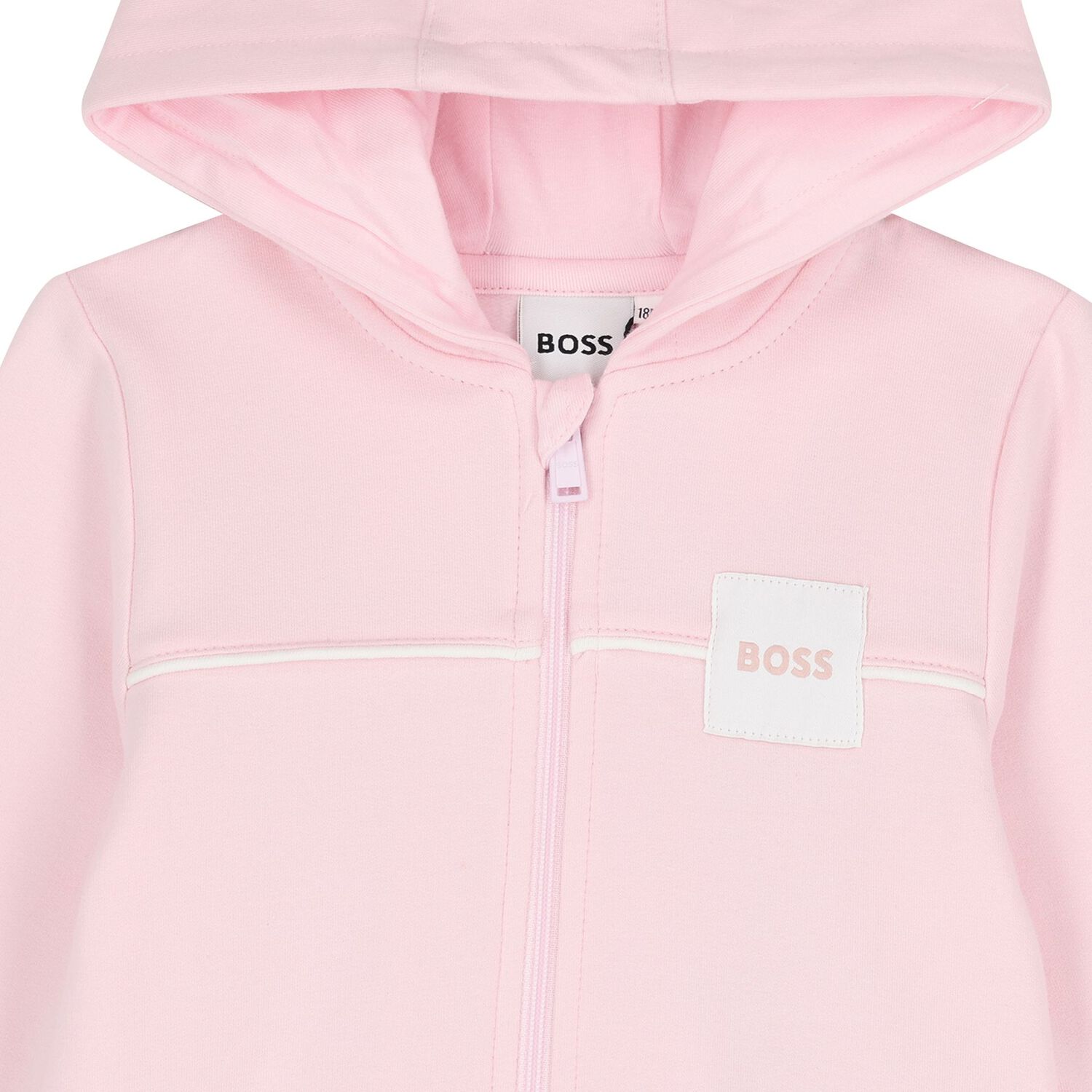 Younger Girls Pink & White Logo Tracksuit Set, 1, hi-res image number null