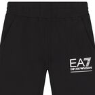 Boys Black Logo Joggers, 1, hi-res