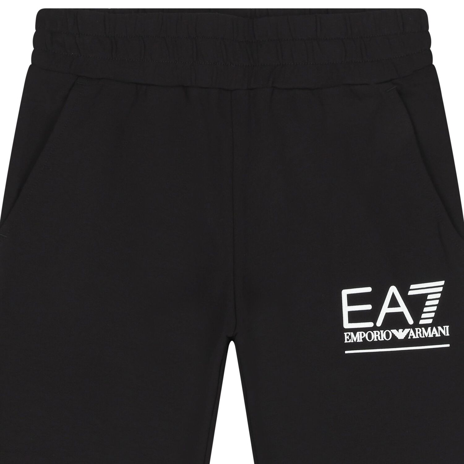 Boys Black Logo Joggers, 1, hi-res