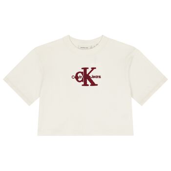 Girls Ivory Logo T-Shirt