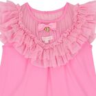 Girls Pink Tulle Ruffle Top, 1, hi-res