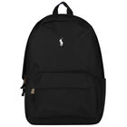 Black Logo Backpack, 1, hi-res