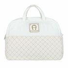 Ivory & Gold Logo Baby Changing Bag, 1, hi-res
