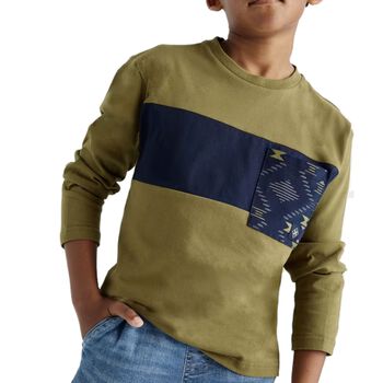 Boys Green Long Sleeve Top