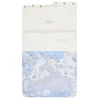 Baby Boys Ivory & Blue Geo Map Baby Nest, 1, hi-res