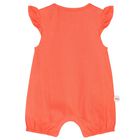 Baby Girls Orange Romper, 1, hi-res