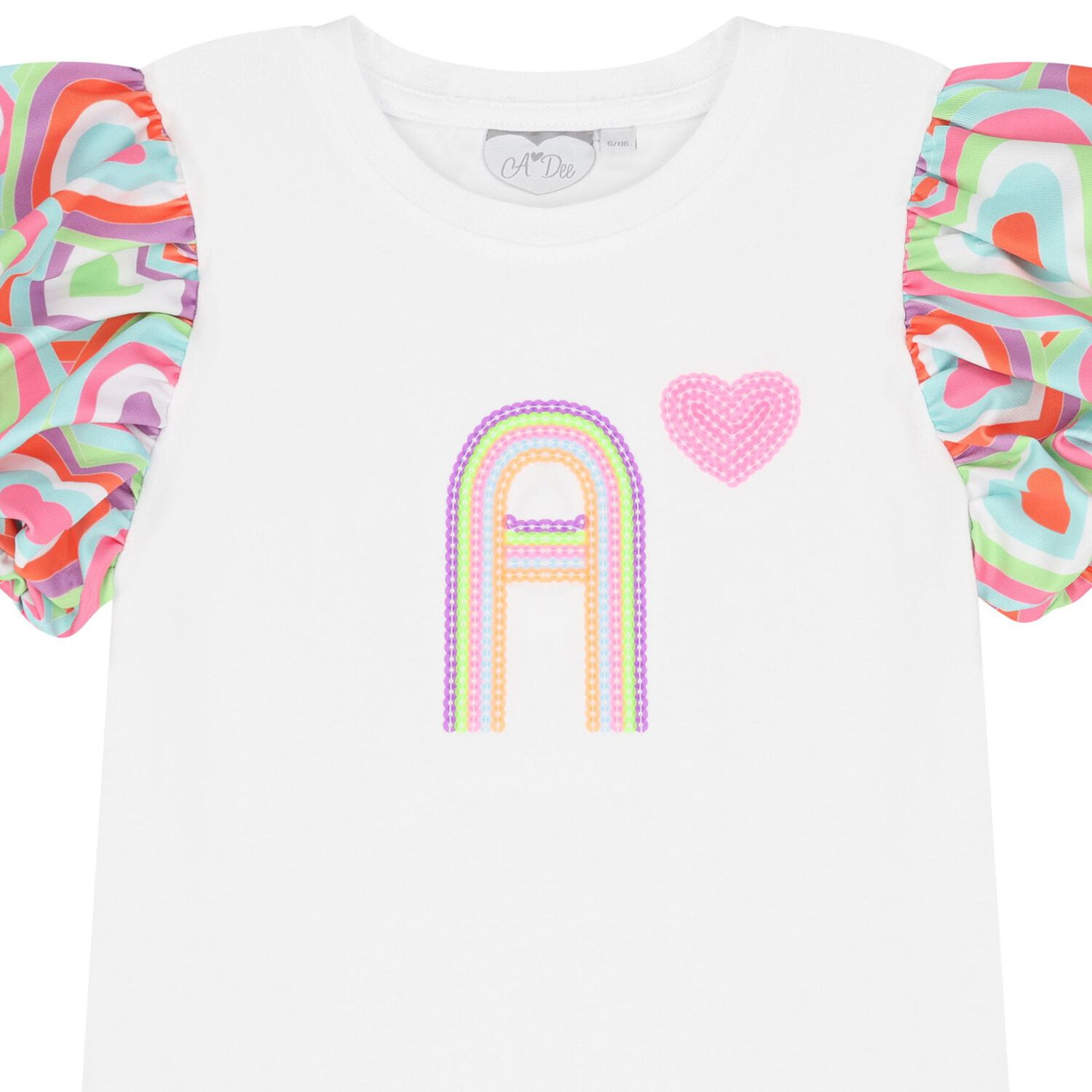 Girls Pink Cotton Sequin & Heart Skirt Set, 1, hi-res image number null