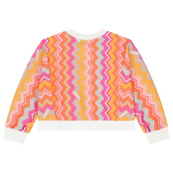Girls White Logo Sweatshirt