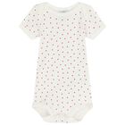 Baby Girls Ivory Hearts Bodysuit ( 3-Pack ), 1, hi-res