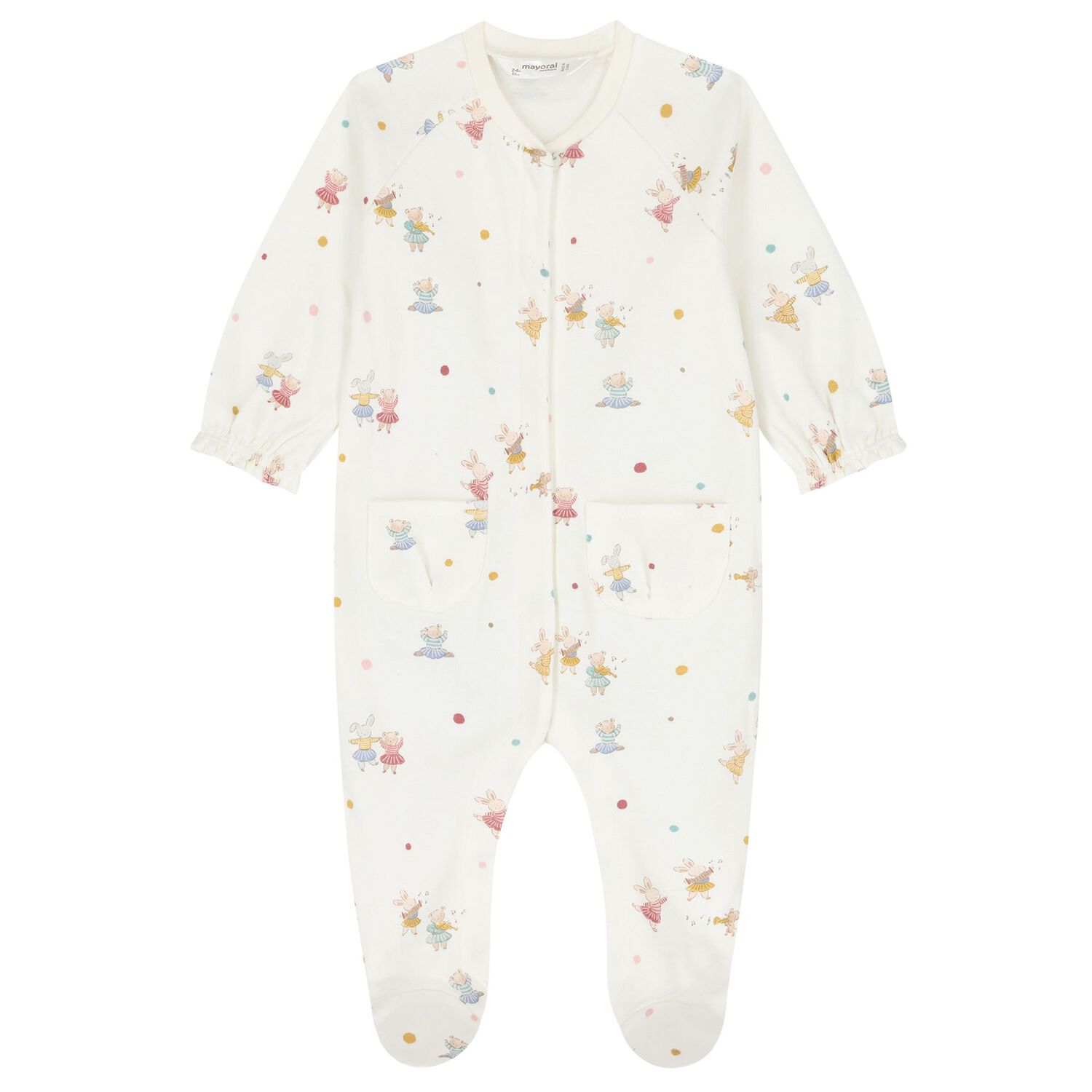 Baby Girls Ivory Babygrows ( 2-Pack ), 1, hi-res