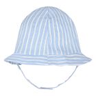 Baby Boys Blue & Ivory Striped Baby Romper Set, 2, hi-res