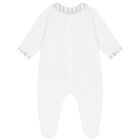 Ivory & Grey Logo Babygrow, 2, hi-res