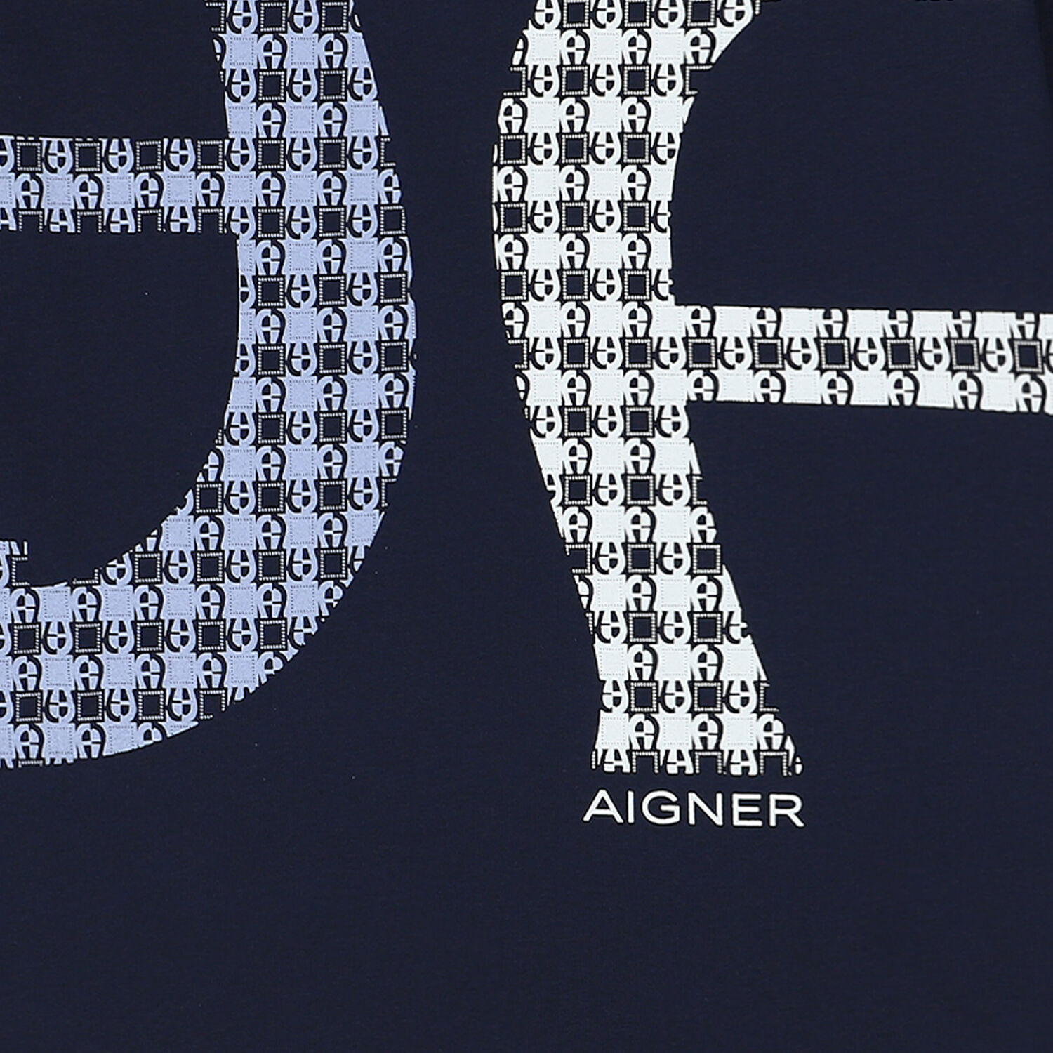 Boys Navy Blue Logo Long Sleeve Top, 1, hi-res